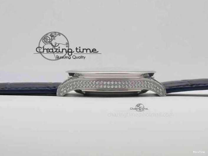 MIROTIME 0705 Portuguese IW3714 Diam ZF V2 1:1 Best Edition White Dial Blue Makers On Blue Leather Strap A79350 (Slim Movement) Stylish 7248